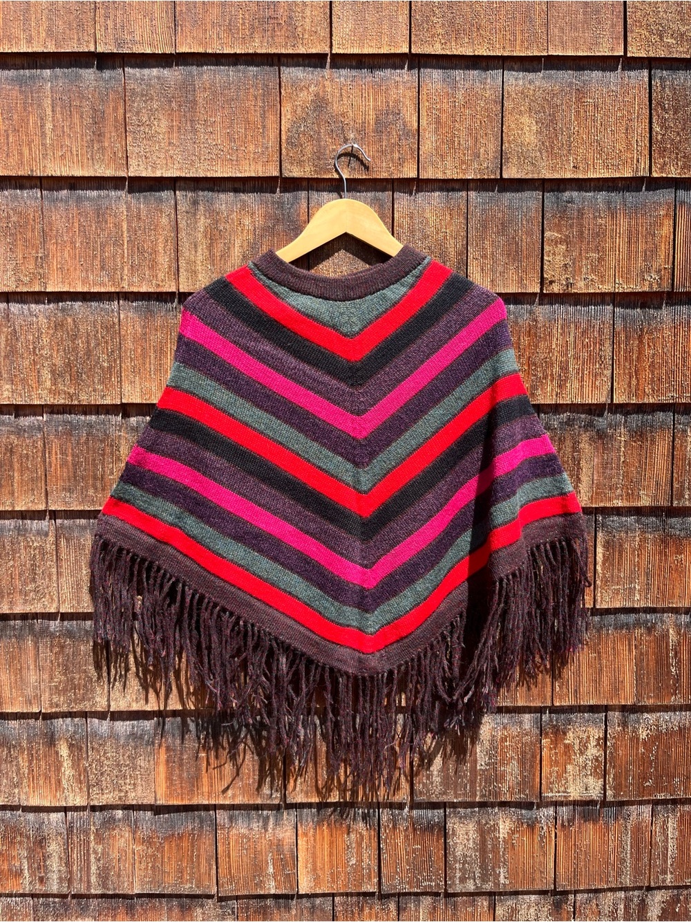 100% Peruvian Alpaca Wool Poncho